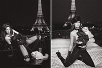 Летиция Каста и кошка Карла Лагерфельда для V Magazine